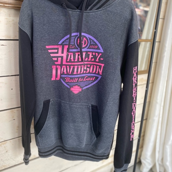 Vintage Harley-Davidson  built to last pink and purple Harley - Picture 1 of 5